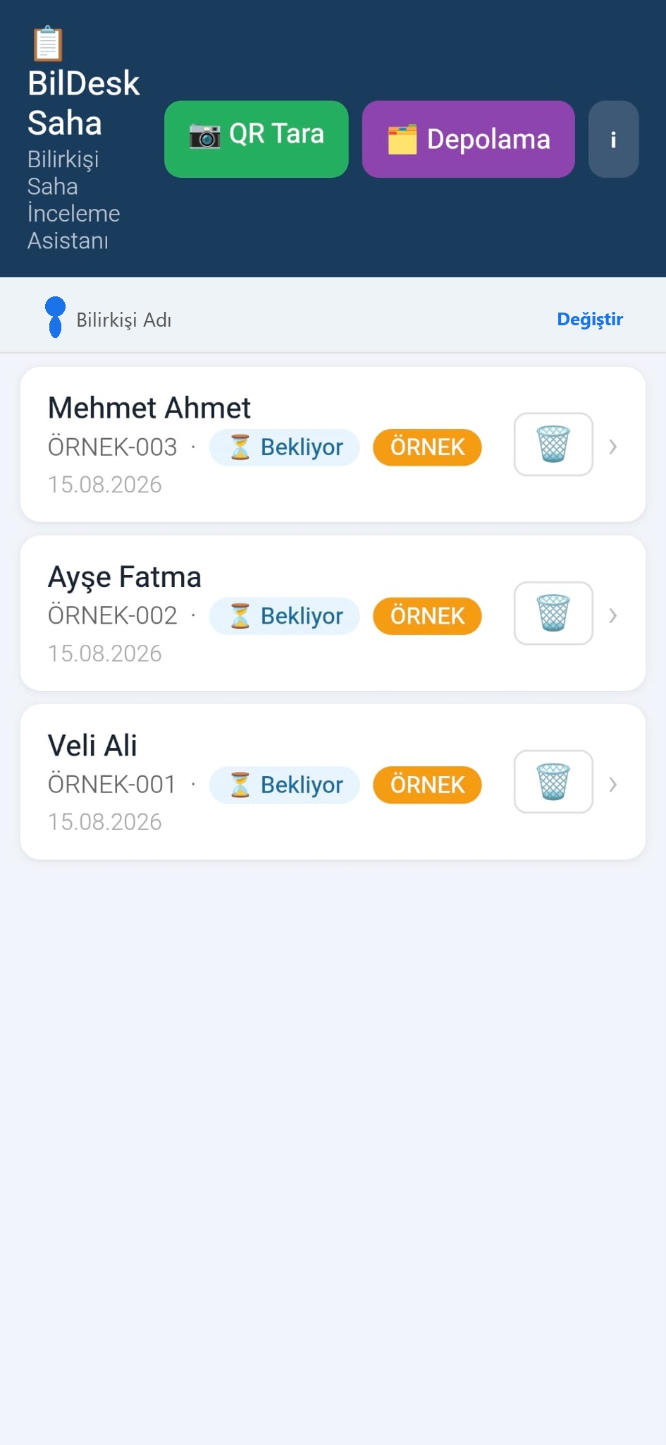 Vaka listesi